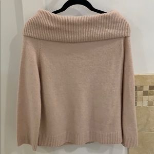Urban Outfitters blush off the shoulder sweater